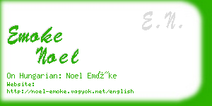 emoke noel business card